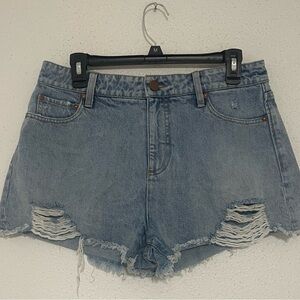 ALICE & OLIVIA HIGH WAISTED DISTRESSED SHORTS 5 POCKET STYLE SIZE 31